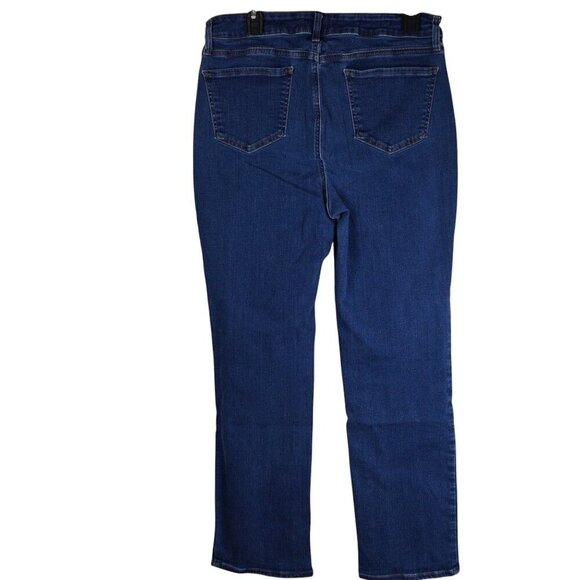NYDJ Womens‎ Marilyn Straight-Leg High-Waist Jeans Medium Wash Size 14 - Picture 11 of 13